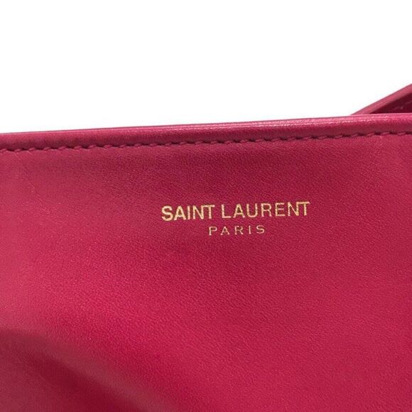 SAINT LAURENT PARIS Vorise 314252 Pink Leather Tote Bag - Picture 7 of 14